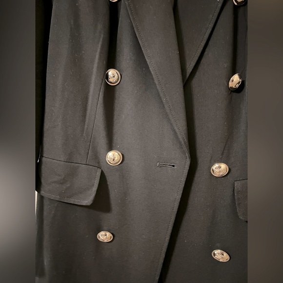 Venus Double Breasted Coat in Black size 4 - Picture 4 of 5